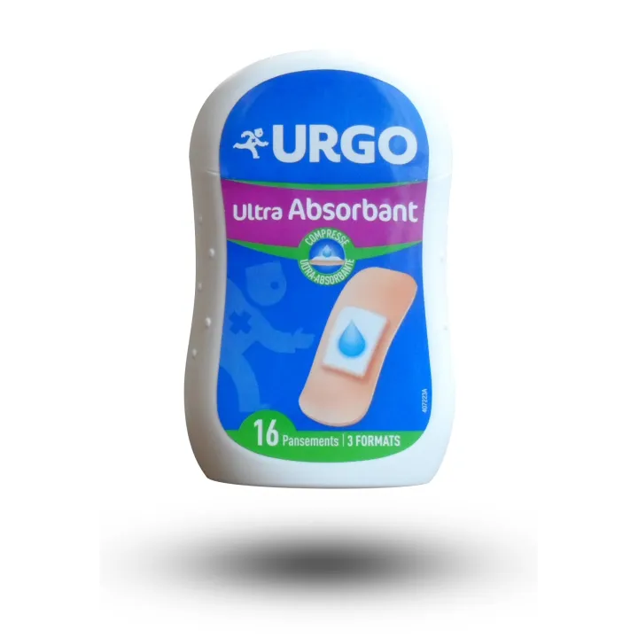 Urgo pansement utra-absorbant - Boite de 16, 3 formats