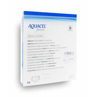 Aquacel Foam pansement hydrocellulaire adhésif siliconé - Technologie Hydrofiber