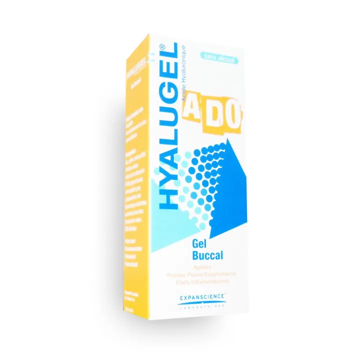 Hyalugel Ado acide hyaluronique - Gel buccal tube de 20 ml