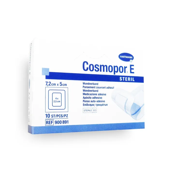 Cosmopor E stérile - Pansement couvrant adhésif boite de 10