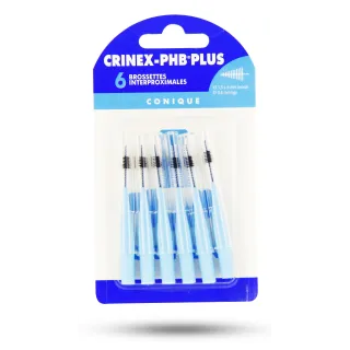 Crinex PHB Plus conique - Boite de 6 brossettes interdentaires bleus