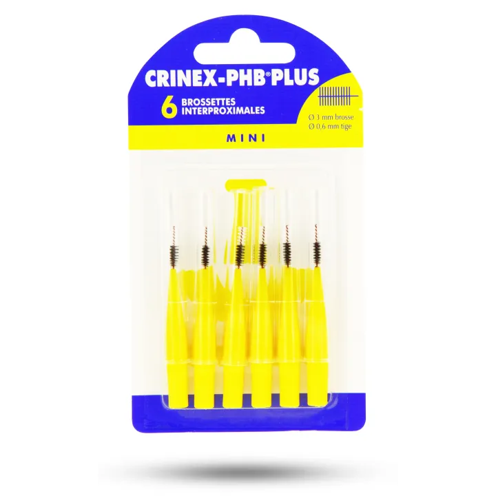 Crinex PHB Plus mini - Brossettes interdentaires jaunes 3 mm - 0.6 mm