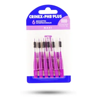 Crinex PHB Plus maxi - Boite de 6 brossettes interdentaires violettes