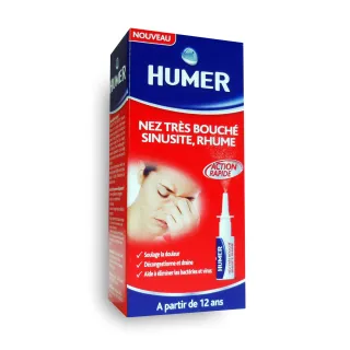 Humer nez très bouché, sinusite, rhume - Spray de 15 ml