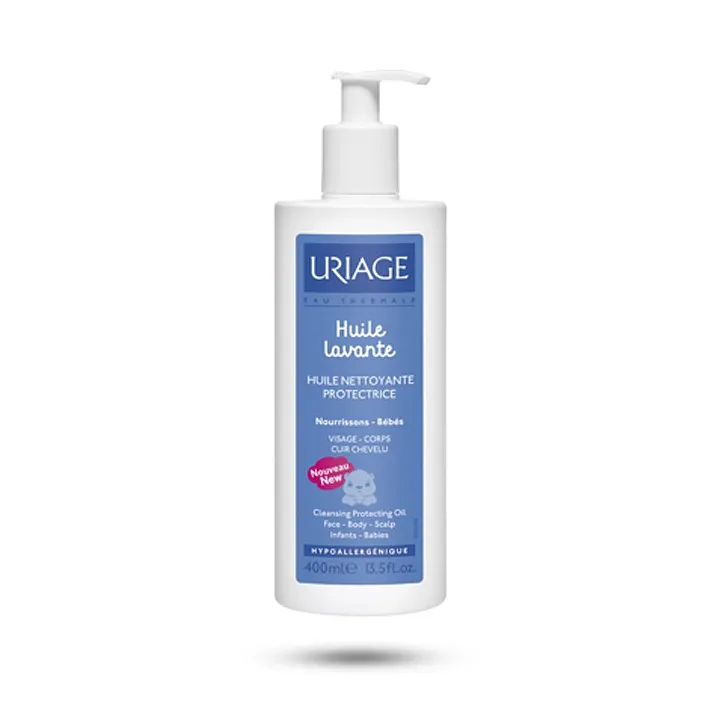 Huile lavante bébé Uriage - Flacon pompe de 400 ml
