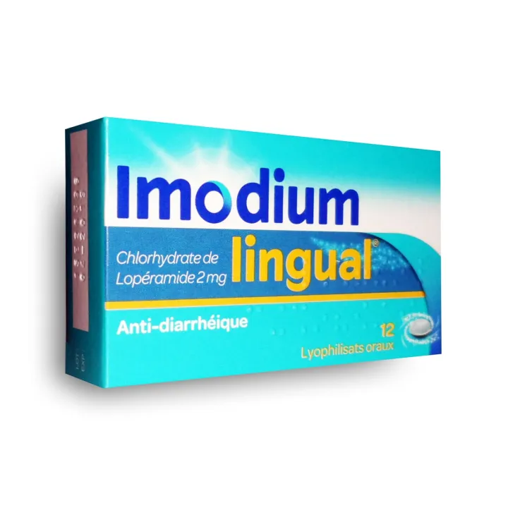 Imodium lingual 2 mg - Boite de 12 lyophilisats oraux anti-diarrhéique