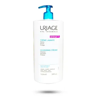 Uriage crème lavante peaux sensibles - Visage, corps et cheveux Uriage crème lavante peaux sensibles - Visage, corps et cheveux
