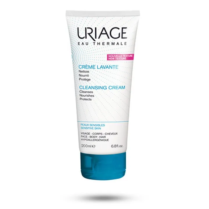 Uriage crème lavante peaux sensibles - Visage, corps et cheveux