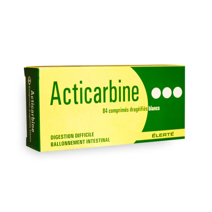 Acticarbine digestion difficile ballonnement boite de 84 comprimés