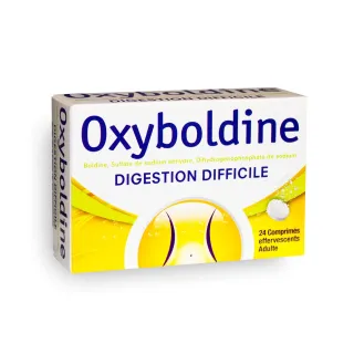 Oxyboldine digestion difficile comprimé effervescent boite de 24