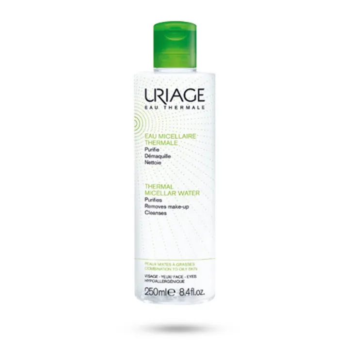 Eau micellaire thermale Uriage peaux mixtes à grasses - Flacon 250 ml et 500 ml