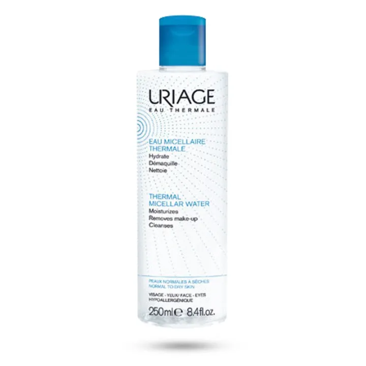 Eau micellaire thermale Uriage peaux normales à sèches - Flacon 250 ml et 500 ml