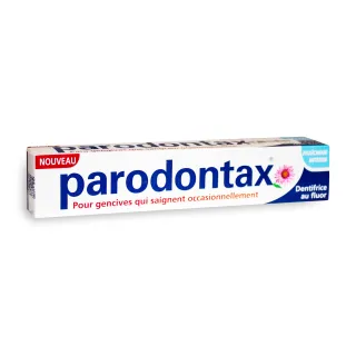 Parodontax dentifrice fraîcheur intense au fluor tube 75 ml - Saignement des gencives