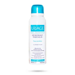 Déodorant fraîcheur peaux sensibles Uriage spray 125 ml - À la pierre d'alun