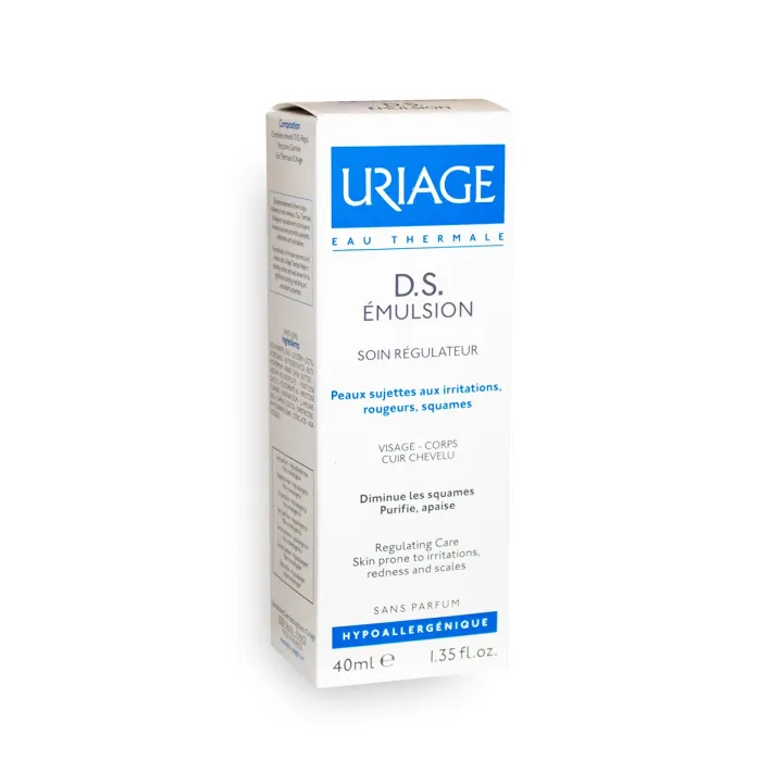 D.S. Émulsion Uriage soin régulateur tube 40 ml - Visage, corps, cuir chevelu