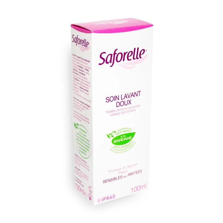 Saforelle soin lavant doux toilette intime et corporelle - Flacon 100 ml, 250 ml ou 500 ml