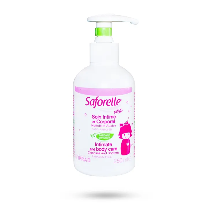 Saforelle Miss soin intime et corporel soin quotidien dès 4 ans - Flacon 250 ml et 500 ml