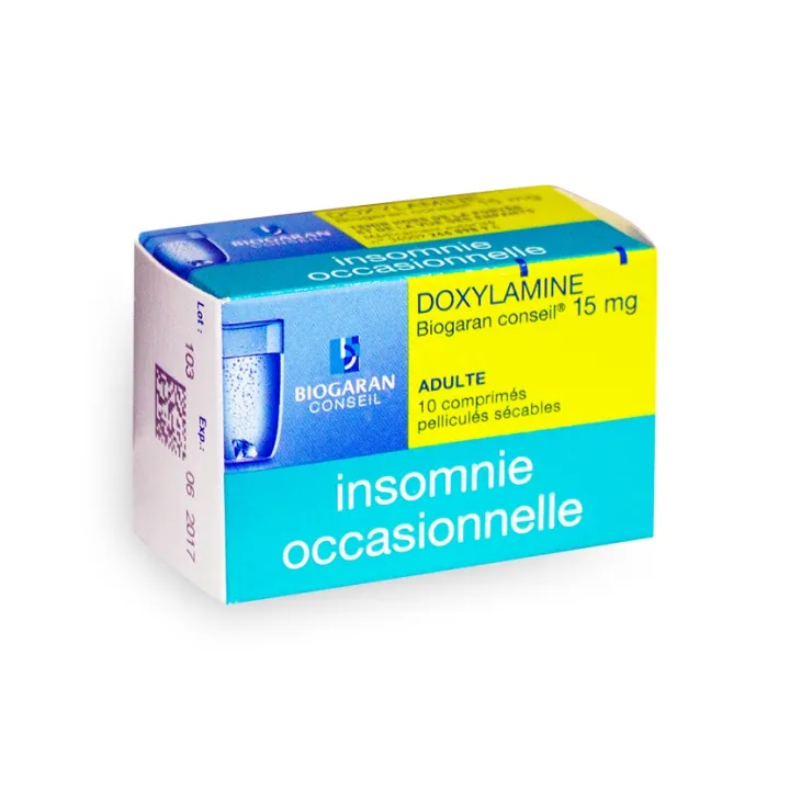 Doxylamine 15 mg Biogaran Conseil Insomnie occasionnelle 10 comprimés
