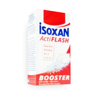 Isoxan ActiFlash 28 comprimés - Booster physique et intellectuel