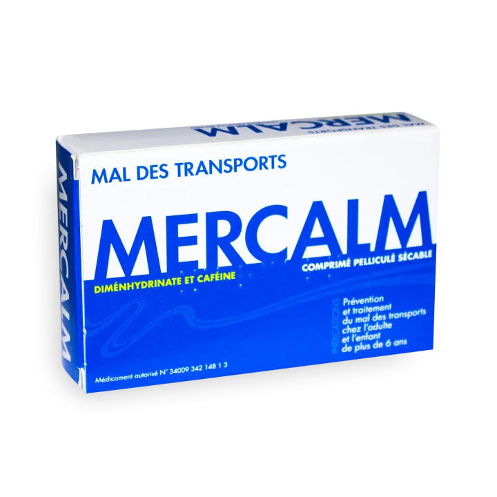 Mercalm mal des transports - Boite de 15 comprimés