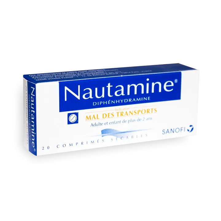 Nautamine mal des transports - Boite de 20 comprimés sécables