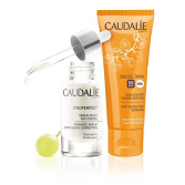 Coffret Caudalie Vinoperfect sérum éclat anti-taches + Soin Soleil Divin 
