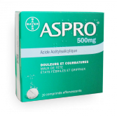 Aspro 500 mg douleurs et courbatures - Comprimés effervescents