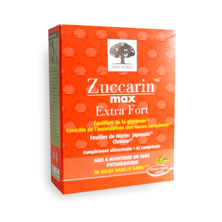 New Nordic Zuccarin max Extra fort - 45 comprimés