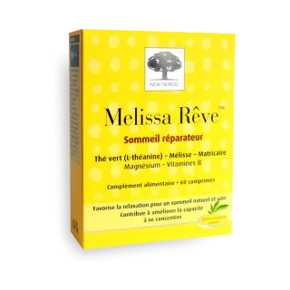 New Nordic Melissa rêve sommeil réparateur et concentration - 60 comprimés