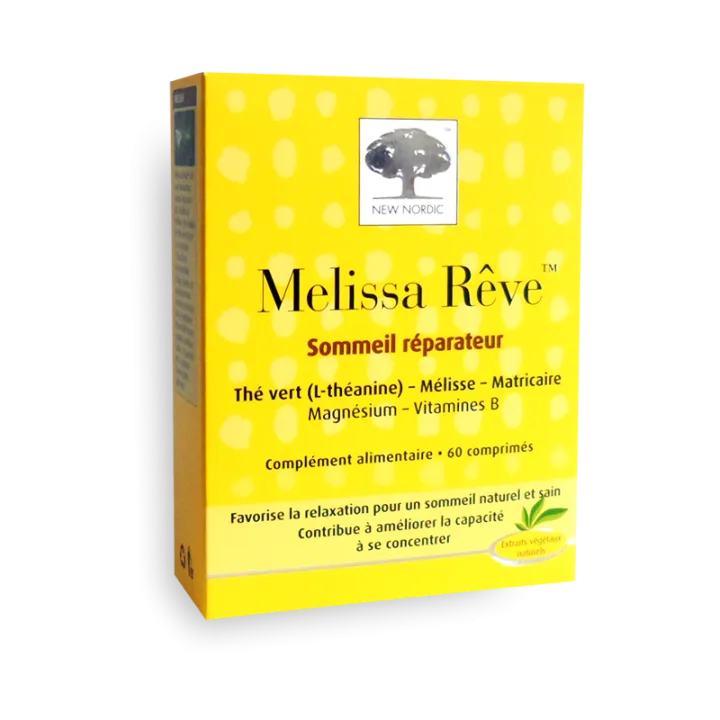 New Nordic Melissa rêve sommeil réparateur et concentration - 60 comprimés