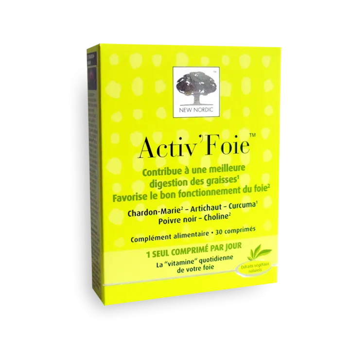 New Nordic Activ'Foie bon fonctionnement du foie - 30 comprimés