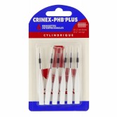 Crinex PHB Plus cylindrique - Boite de 6 brossettes interproximales