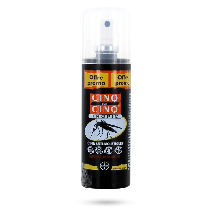 Cinq sur cinq Tropic lotion anti-moustiques - Spray 100 ml