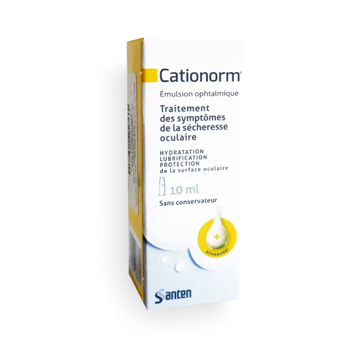 Cationorm émulsion ophtalmique sécheresse oculaire - Flacon 10 ml ou 30 unidoses