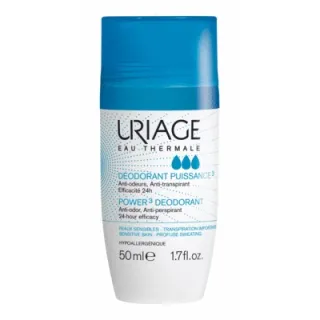 Uriage déodorant puissance 3 anti-transpirant 24h stick 50 ml - Peaux sensibles