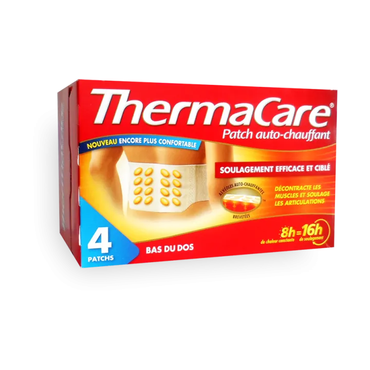 Thermacare patch auto-chauffant bas du dos - Boite 4 patchs