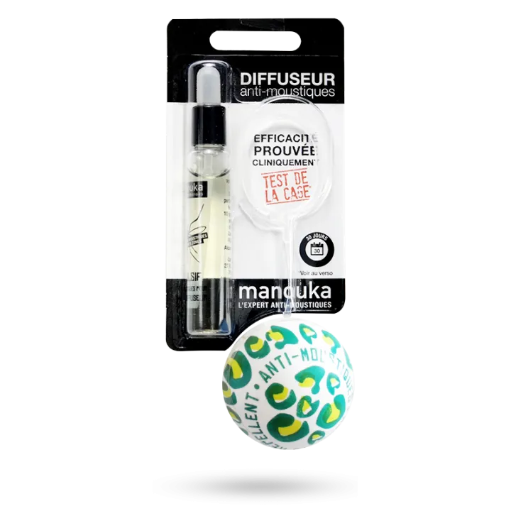 Diffuseur anti-moustiques Manouka - Boule rechargeable