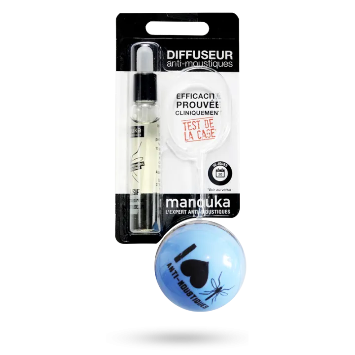 Diffuseur anti-moustiques Manouka - Boule rechargeable