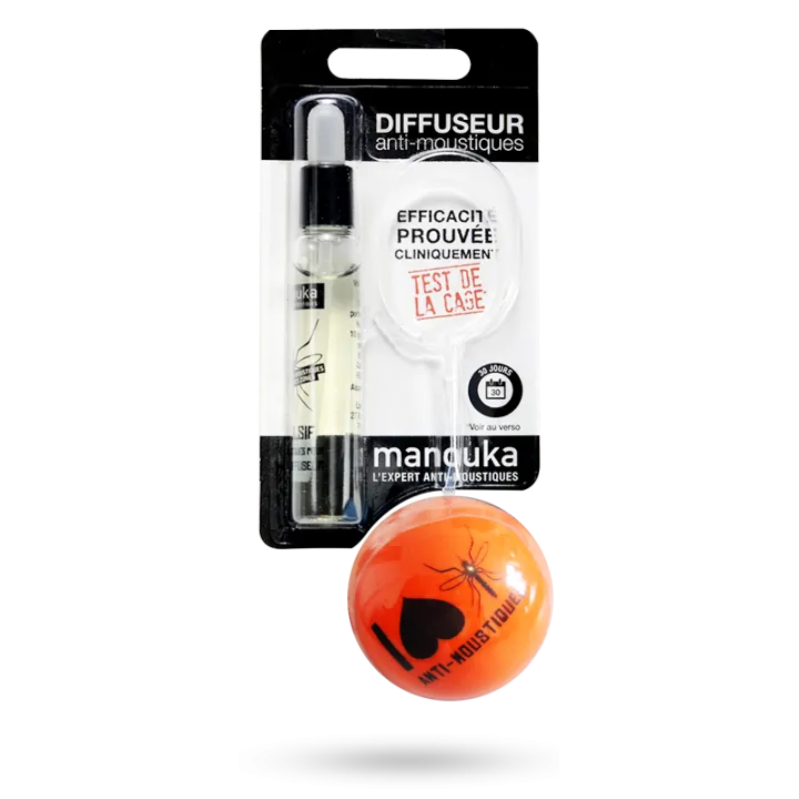 Diffuseur anti-moustiques Manouka - Boule rechargeable