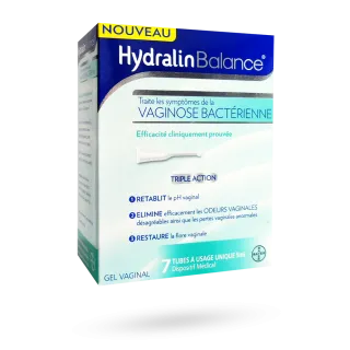 Hydralin Balance vaginose bactérienne triple action 7 tubes 5 ml