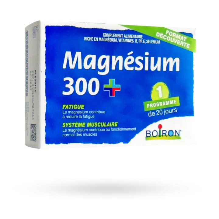 Magnésium 300+ Boiron fatigue système musculaire - 80 comprimés
