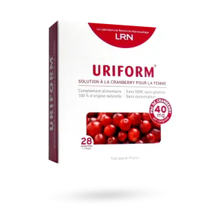 Uriform troubles urinaires femme 28 comprimés - Solution à la cranberry