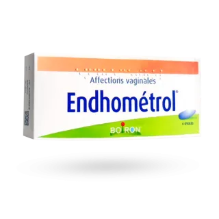 Endhométrol Boiron affections vaginales boite de 6 ovules homéopathiques