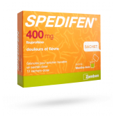 Spedifen 400 mg douleurs et fièvre menthe/anis - 12 sachets