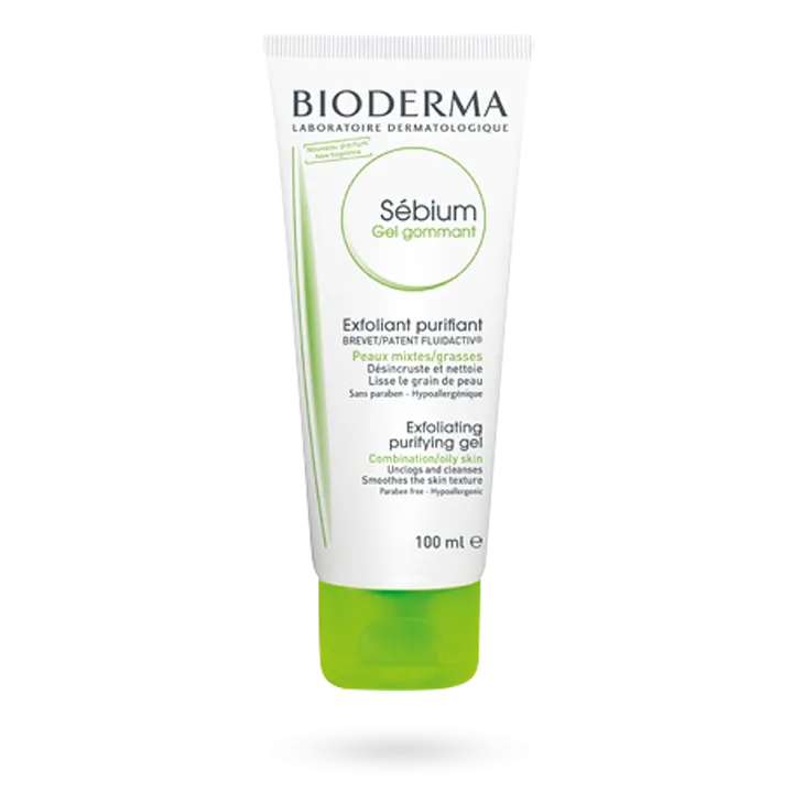 Sébium gel gommant exfoliant purifiant Bioderma - Tube 100 ml