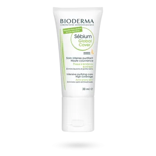 Sébium Global Cover soin intense purifiant haute couvrance Bioderma - Tube 30 ml