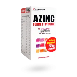 Azinc forme et vitalité Arkopharma - Boite de 120 gélules