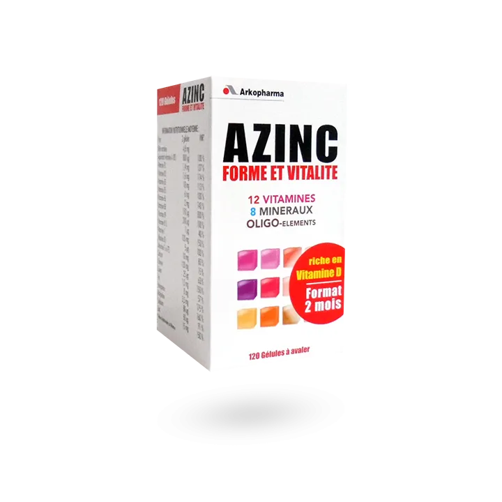 Azinc forme et vitalité Arkopharma - Boite de 120 gélules