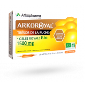 Arkoroyal gelée royale Bio 1500 mg Arkopharma - 20 ampoules de 10 ml