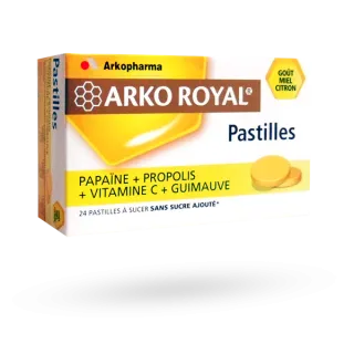Arkoroyal pastilles Propolis Arkopharma - 24 pastilles miel/citron ou framboise